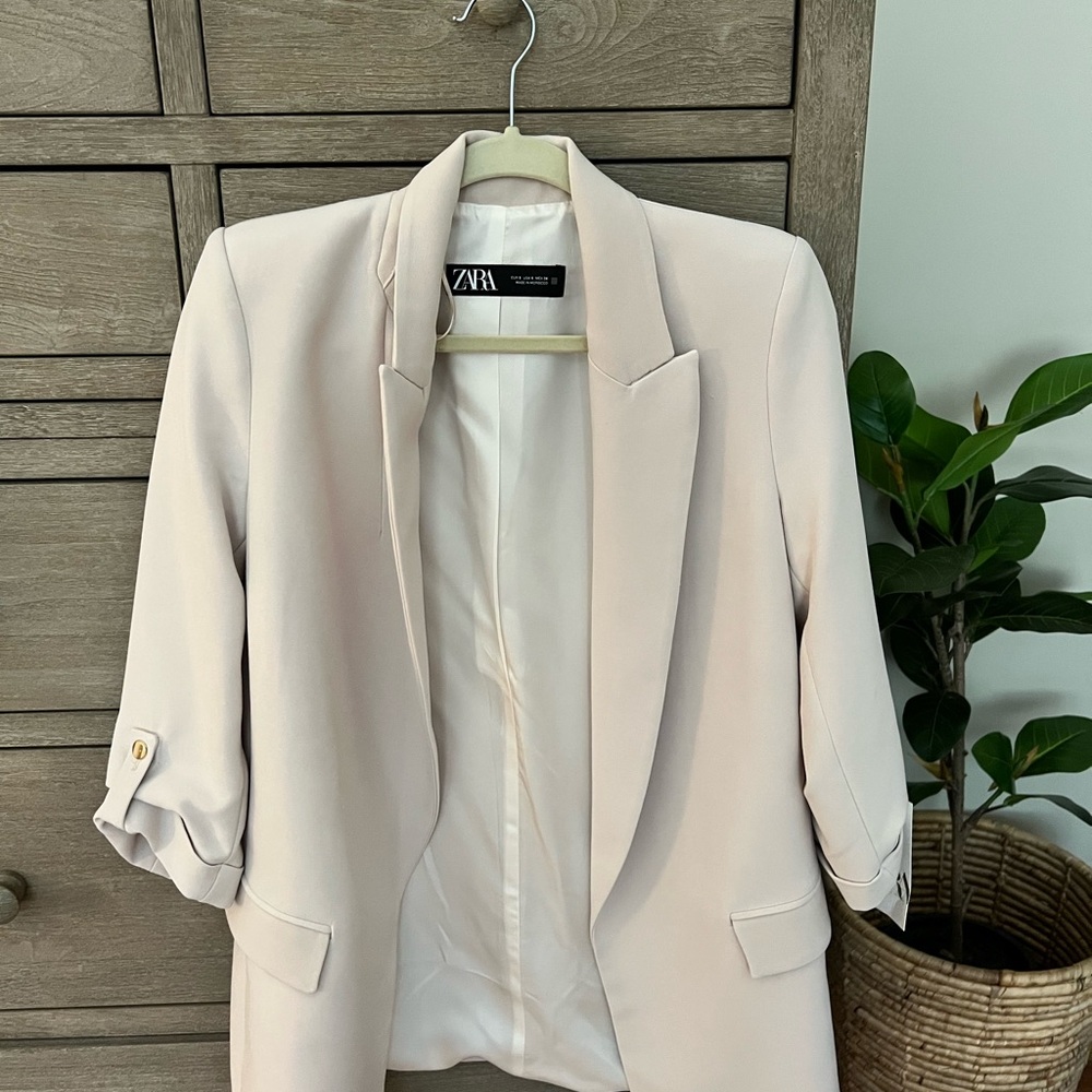 Zara Women's Cream Blazer -S